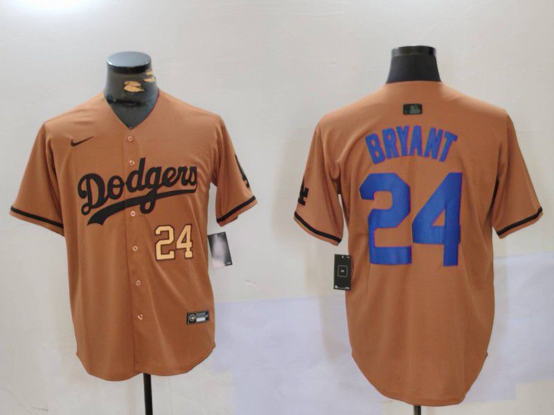 Men Los Angeles Dodgers #24 Bryant army green joint name 2024 Nike MLB Jersey style 1->tennessee titans->NFL Jersey